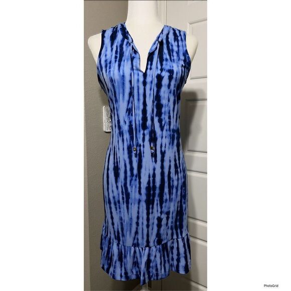 Michael Kors Midnight Blue Midi Dress - Picture 1 of 2